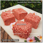 Australia beef mince plain 75CL daging sapi giling frozen price/pack 500gr